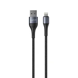 Кабель USB - Lightning HAVIT HV-CB650C 2.1A 1м Black HAVIT (28114-000)