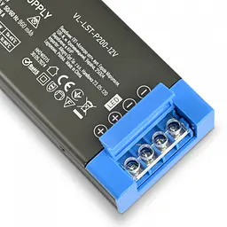 Блок живлення для LED стрічки VIDEX DC12V 16.6A 200W IP20 (VL-LST-P200-12V) - мініатюра 6