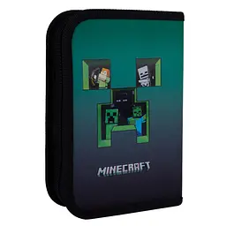 Шкільний пенал твердий одинарний з двома клапанами Yes Minecraft Icons HP-04 - мініатюра 2