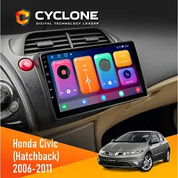 Штатна магнітола Honda Civic 2006-2011 (Hatchback) Cyclone C10-001 2x32 CPL Cyclone (НФ-00008734)