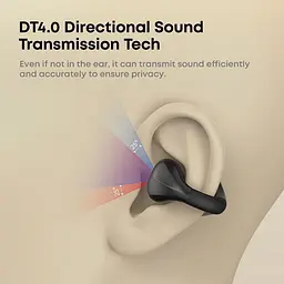 Навушники Langsdom бездротові кісткові M8 Open-Ear з спрямованим звуком Bluetooth 5.3 LED дисплеєм та шумоподавленням Чорний - мініатюра 7
