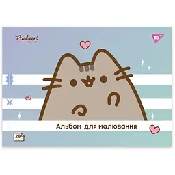 Альбом для малювання Yes Pusheen 130590 28 аркушів М'ятно-фіолетовий