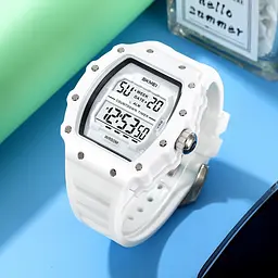 Чоловічий наручний годинник 2296WT White Skmei acs0030041 - мініатюра 5