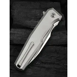 Ніж складаний туристичний Weknife Dressytak (8.6 см) Bohler M390 / Titanium сірий - мініатюра 11
