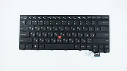 Клавіатура для ноутбука LENOVO (ThinkPad: T460S, T470S) rus, black - мініатюра 2