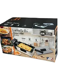 Фритюрниця електрична Luma Bella LB-60002 для приготування картоплі фрі на 3.5 л 2000 Вт Срібний - мініатюра 7