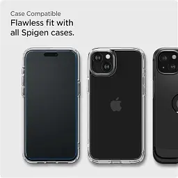 Захисне скло Spigen Glas.tR AlignMaster FC для Apple iPhone 15, Black, 2шт (AGL06906) - мініатюра 4