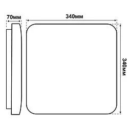 Світильник LED smart SKY 30W 3000-6000K IP20 квадрат Violux ( 210123 ) - мініатюра 9