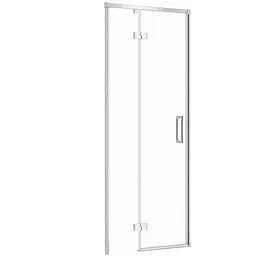 Душові двері Cersanit Larga 80x195 L розпашні профіль хром S932-119, Ліва, прозорий, хром