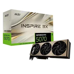 Відеокарта MSI RTX 5070 12G INSPIRE 3X OC (RTX 5070 12G INSPIRE 3X OC) (GDDR7, 192 bit, PCI-E v5.0 x16) - мініатюра 8