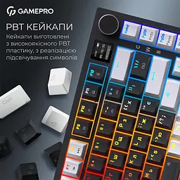 Клавіатура бездротова GamePro Asgard Valhalla Pro Black (MK160B-D-Pro) - мініатюра 8