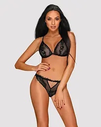 Комплект білизни Obsessive Millagro Set Black L/XL