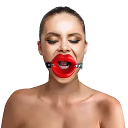 Кляп розширювач у формі губ Art of Sex - Gag Lips, натуральна шкіра Art of Sex SO5148 95088 - мініатюра 1