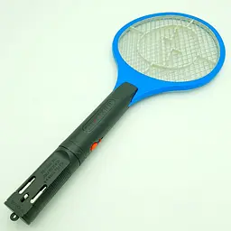 Мухобійка акумуляторна електрична ракетка знищувач комарів комах UKC Mosquito hitting синя