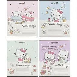Набір зошитів Kite Hello Kitty 12 аркушів в косу лінію 25 шт. (HK25-235-1)
