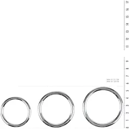 Набір ерекційних кілець Sinner Gear Unbendable - Cock/Ball Ring & Glans Ring Set - мініатюра 3