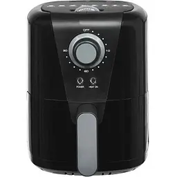 Аерофритюрниця електрична безмасляна Crownberg CB-5541 з таймером на 1.5 л 1200 Вт Чорний