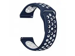 Ремінець BeCover Nike Style for Xiaomi Amazfit Bip/Bip Lite/Bip S Lite/GTR 42mm/GTS/TicWatch S2/TicWatch E Blue-White (705707) - мініатюра 3