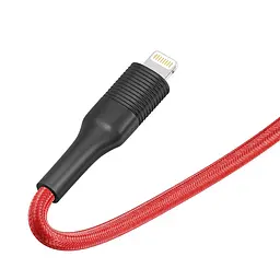 Кабель для зарядки и обмена данными USB Ridea RC-ST74 StablePro 12W 5V/2.4A USB-Lightning 1 м Красно-черный - миниатюра 5