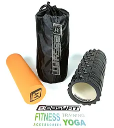 Масажний ролик EasyFit PRO Active 33 см подвійний - мініатюра 2