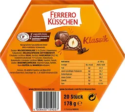 Цукерки Ferrero Kusschen Klassik 178 г - мініатюра 3