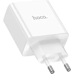 Мережевий зарядний пристрій Hoco C108A Leader 35W White (784438) [125142] - мініатюра 3
