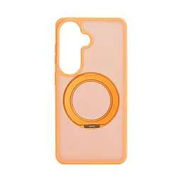 Противоударный чехол-панель для Samsung Galaxy S26 5G, Unit Stand2, оранжевый, силикон + поликарбонат, защита всего корпуса, с подставкой, поддержка магнитных держателей и беспроводной зарядки (MagSafe), ArmorStandart (ARM89959)