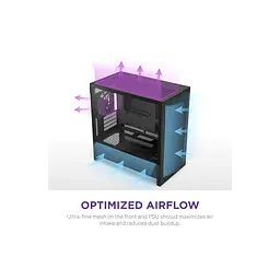 Корпус NZXT H3 Flow All Black (CC-H31FB-01) - мініатюра 6