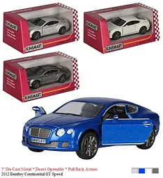 Металева інерційна легкова модель Bentley Continental GT Speed 5", відкриваються двері (В асортименті) - мініатюра 3