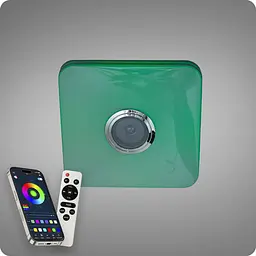 Люстра світлодіодна 517 Dlight RGB з пультом і колонкою 45Вт Білий (02173) - мініатюра 6