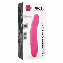 Вібратор Dorcel Real Vibration S Magenta 2.0, діаметр 3,7см, перезаряджається, для точки G - мініатюра 4