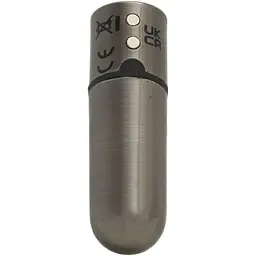 Віброкуля PowerBullet First-Class Bullet 2.5 з Key Chain Pouch, Gun Metal - мініатюра 4