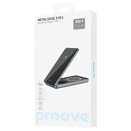 Зарядний пристрій Proove Metal Edge 3 in 1 gray (WSME15010003) - мініатюра 5