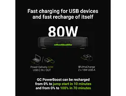 Пуско-зарядний пристрій/стартер/Powerbank Green Cell PowerBoost 2000 А 60 W - мініатюра 2