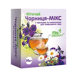 Фіточай "Чорниця-мікс" з чорницею та лимонником, 50 г 