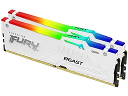 Пам'ять для настільних комп'ютерів Kingston FURY 64 GB (2x32GB) DDR5 6400 MHz Beast RGB EXPO White (KF564C32BWEAK2-64) - мініатюра 5
