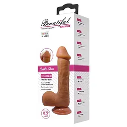 Фалоімітатор Baile Beautiful Encounter Johnson 22 см коричневий - мініатюра 8
