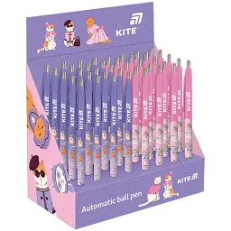 Ручка кулькова автоматична Kite Fashion Cat синя 40 шт. (K25-361-1) - мініатюра 2