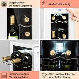 Винний холодильник Klarstein Shiraz 12 Slim Uno 32 (10040213) - мініатюра 6