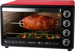 Електродуховка Liberton LEO-650 Red, 2200W, 65 л