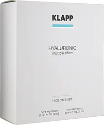 Набір Klapp Hyaluronic Multiple Effect Face Care Set: Klapp Hyaluronic Day & Night Cream, 50 мл + Klapp Hyaluronic Serum, 50 мл - мініатюра 4