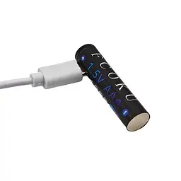 Акумулятор AAA Fcoku 1.5v 1000mah (з зарядкою від Тype-C) Чорний - мініатюра 2