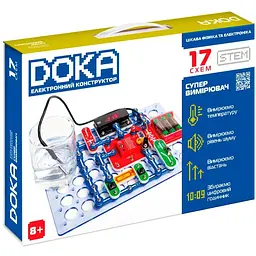 Конструктор DOKA електронний Супервимірювач 17 схем (D70712)