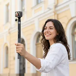 Монопод ACEFAST E38 1.2m carbon fiber telescopic selfie stick Gray-Black (6974316286028) - мініатюра 8