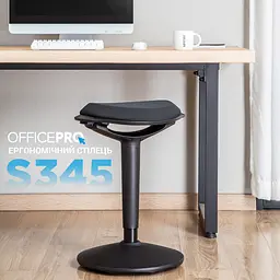Стілець OfficePro із регулюванням висоти чорний (S345) - мініатюра 17