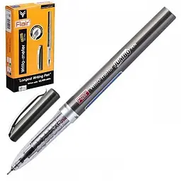 Ручка гелева 573062 Flair кулькова масляна чорна 0,5мм Writo-meter Jumbo 12,5 км, Ціна за 1 шт (8901765506245)