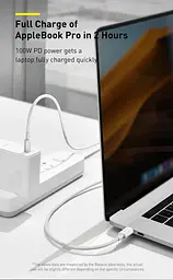 Кабель Baseus Superior Series Fast Charging USB-C to USB-C 100W 1m Black (CATYS-B01) [77818] - мініатюра 8