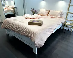 Постільна білизна LARA сатин-страйп LUX peach d13208р полуторний - мініатюра 3