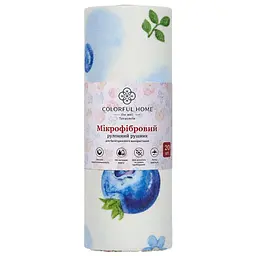 Серветки в рулоні Слива 20 штук 25x25 см із мікрофібри Colorful Home