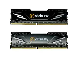 Пам'ять для настільних комп'ютерів ATRIA 16 GB (2x8GB) DDR4 3200 MHz Fly Black (UAT43200CL18BK2/16) - мініатюра 2